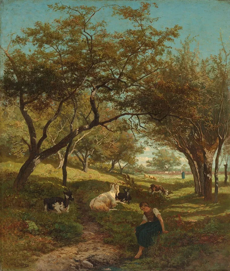 The Goatherdess 2 Wall Art by Gerard Bilders - High-Resolution Digital Print
