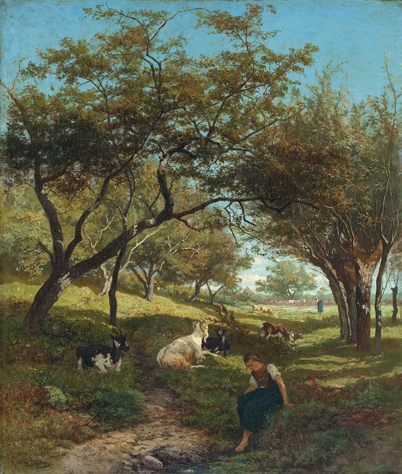 The Goatherdess Wall Art by Gerard Bilders - High-Resolution Digital Print