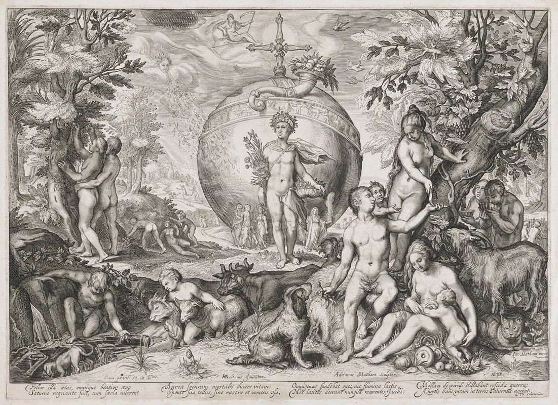 The Golden Age 7 Wall Art by Adriaen Matham - High-Resolution Digital Print