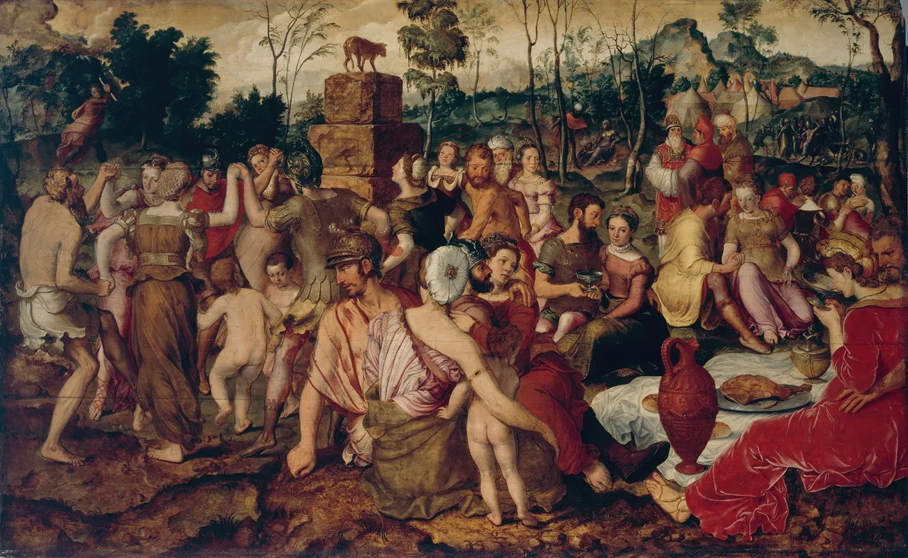 The Golden Calf 2 Wall Art by Pieter Pourbus - High-Resolution Digital Print