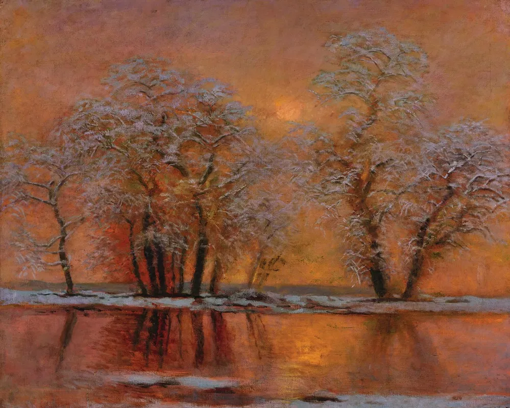 The Golden Hour 3 Wall Art by László Von Mednyánszky - High-Resolution Digital Print