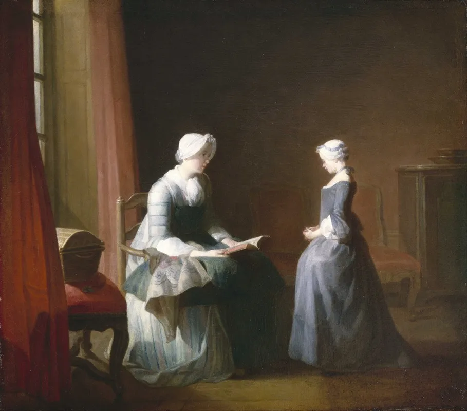 The Good Education Wall Art by Jean Siméon Chardin - High-Resolution Digital Print