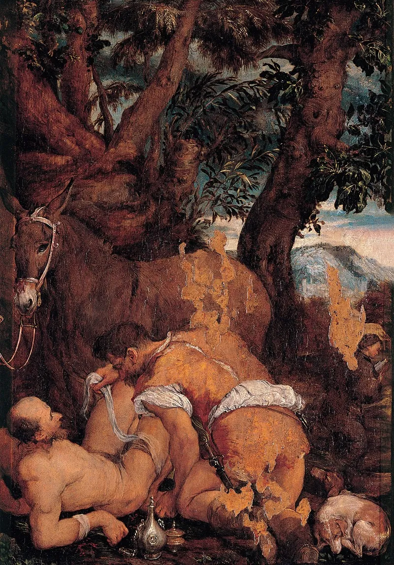 The Good Samaritan 23 Wall Art by Jacopo Bassano - High-Resolution Digital Print