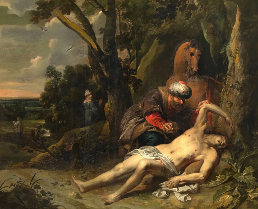 The Good Samaritan 24 Wall Art by Balthasar van Cortbemde - High-Resolution Digital Print