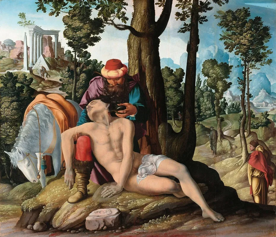 The Good Samaritan 3 Wall Art by Master of the Good Samaritan - High-Resolution Digital Print