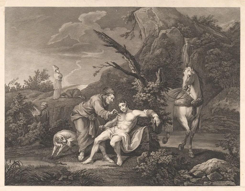 The Good Samaritan 41 Wall Art by Simon François Ravenet - High-Resolution Digital Print
