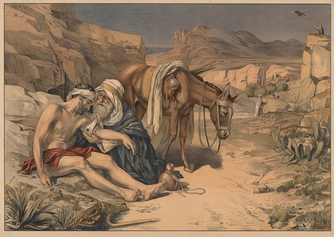 The Good Samaritan 45 Wall Art by Carl Schmauk - High-Resolution Digital Print