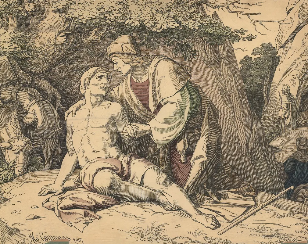 The Good Samaritan 53 Wall Art by H. Commans - High-Resolution Digital Print