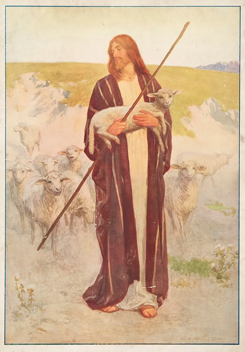 The Good Shepherd 13 Wall Art by William Henry Margetson - High-Resolution Digital Print