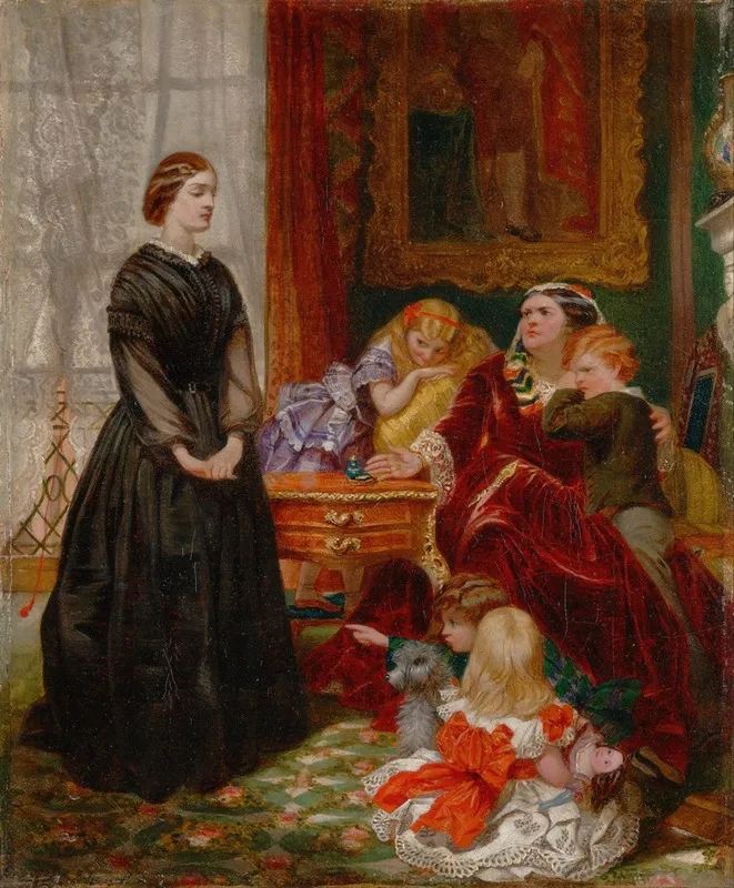 The Governess Wall Art by Emily Mary Osborn - High-Resolution Digital Print