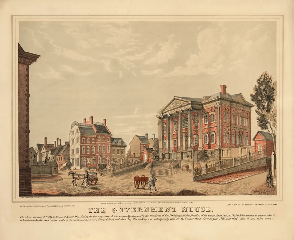 The Government House Wall Art by Henry R. Robinson - High-Resolution Digital Print