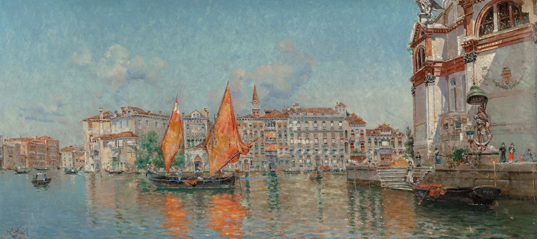 The Grand Canal From Santa Maria Della Salute Venice