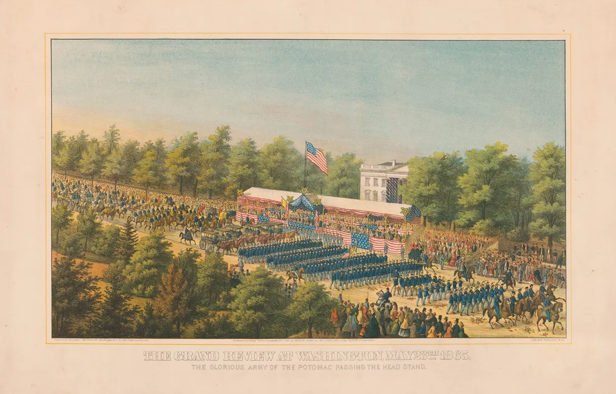 The Grand Review At Washington May 23th 1865 The Glorious Army Of The Potomac Passing The Head Stand