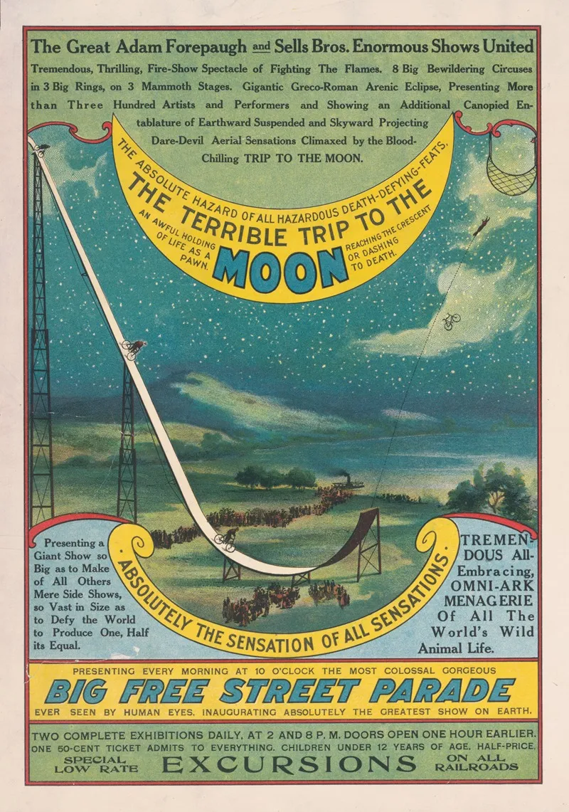 The Great Adam Forepaugh And Sells Bros Americas Enormous Shows United Wall Art by Courier Litho. Co. - High-Resolution Digital Print