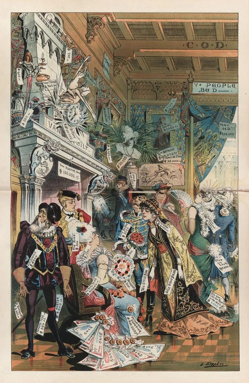 The Great Advertising Ball Of The Season Wall Art by Joseph Ferdinand Keppler - High-Resolution Digital Print