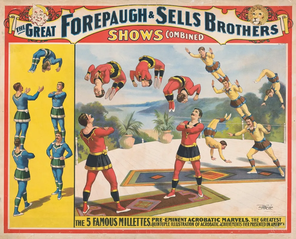 The Great Forepaugh Sells Brothers Shows Combined The 5 Famous Millettes