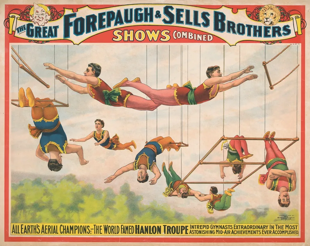 The Great Forepaugh The World Famed Hanlon Troupe