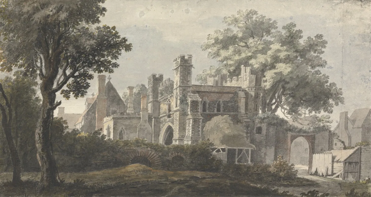The Great Gate Of St Augustines Monastery Canterbury Wall Art by Jonathan Skelton - High-Resolution Digital Print