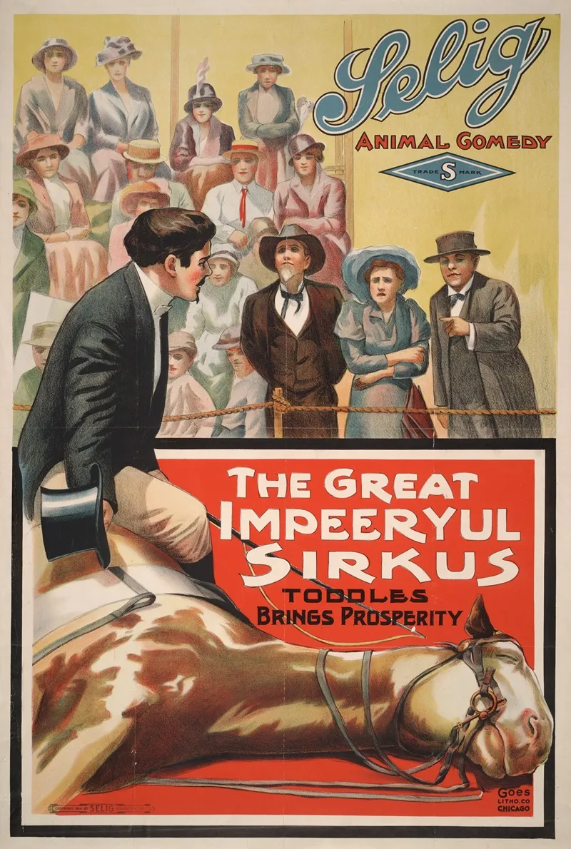 The Great Impeeryul Sirkus Toddles Brings Prosperity Wall Art by Goes Litho. Co. - High-Resolution Digital Print