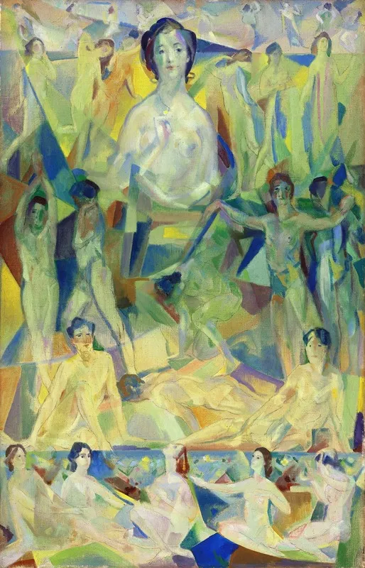 The Great Mother Wall Art by Arthur Bowen Davies - High-Resolution Digital Print