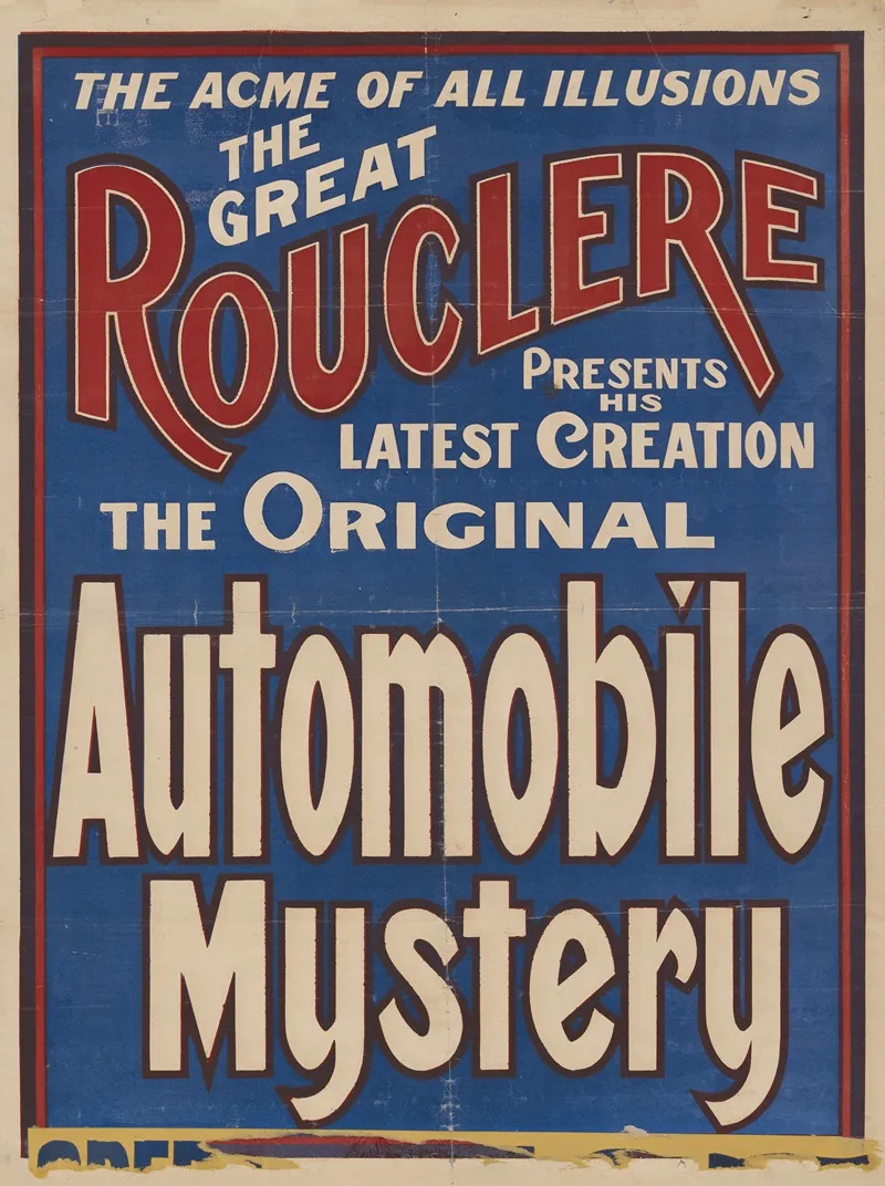 The Great Rouclere The Original Automobile Mystery Wall Art by Anonymous - High-Resolution Digital Print