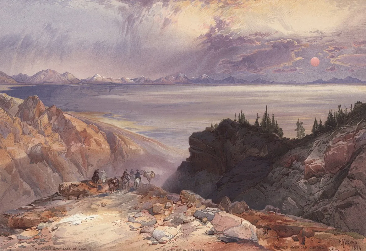 The Great Salt Lake Of Utah 2 Wall Art by Thomas Moran - High-Resolution Digital Print