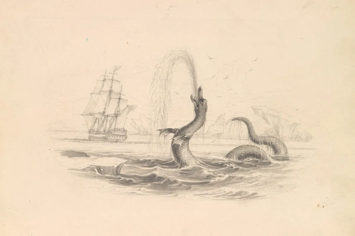 The Great Sea Serpent 2 Wall Art by James Stewart - High-Resolution Digital Print