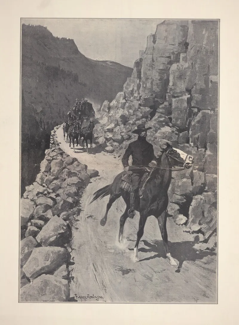 The Guard Of The Bullion Coach Wall Art by Frederic Remington - High-Resolution Digital Print