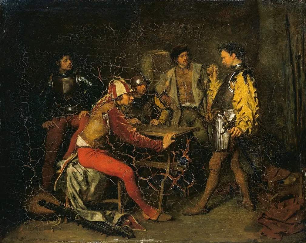 The Guard Room Wall Art by Ernest Meissonier - High-Resolution Digital Print