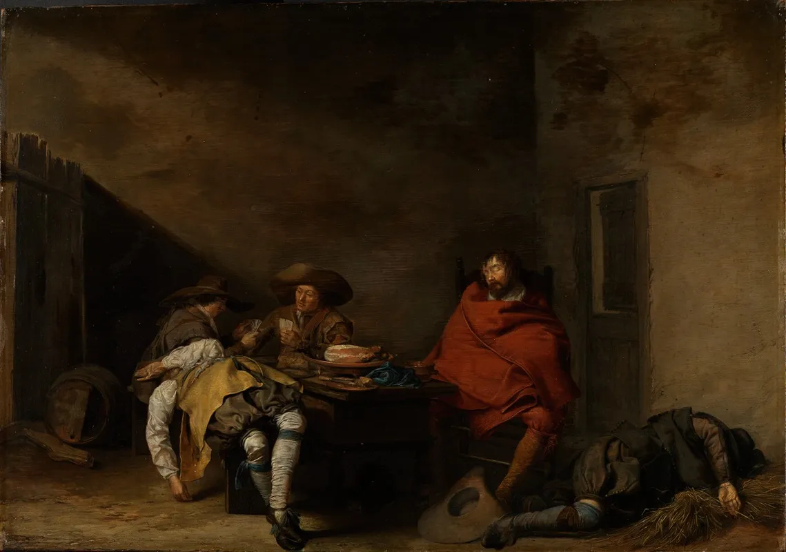 The Guardroom Wall Art by Pieter Codde - High-Resolution Digital Print