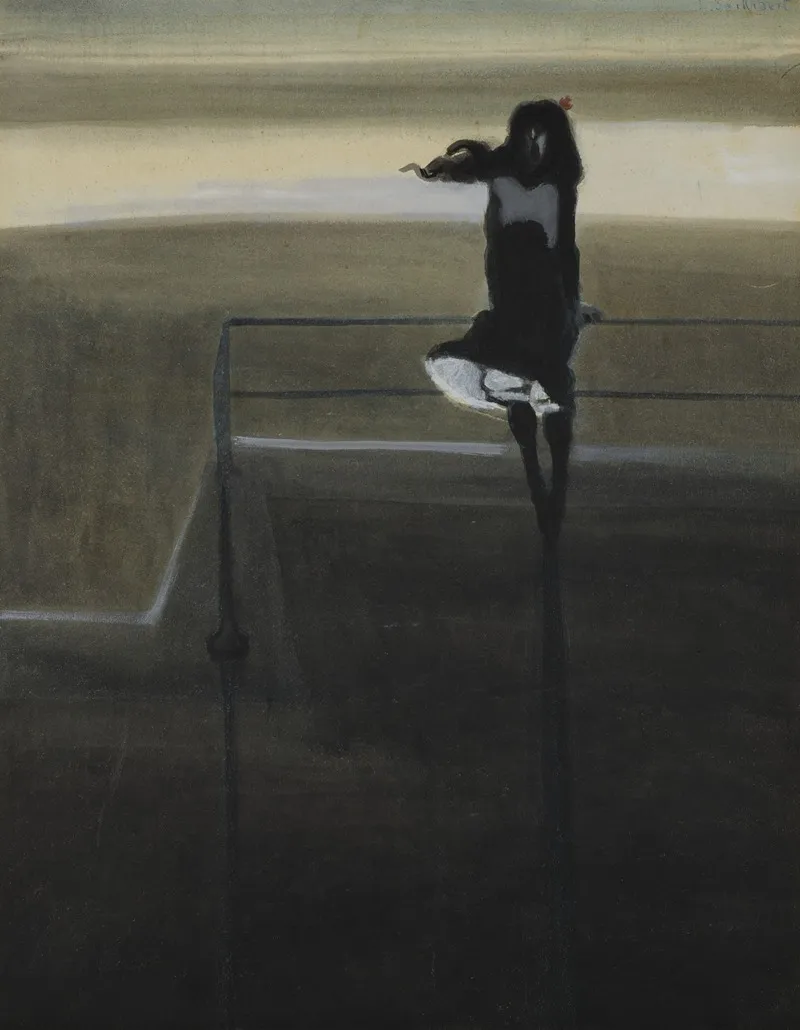 The Gust Of Wind 2 Wall Art by Léon Spilliaert - Canvas Print
