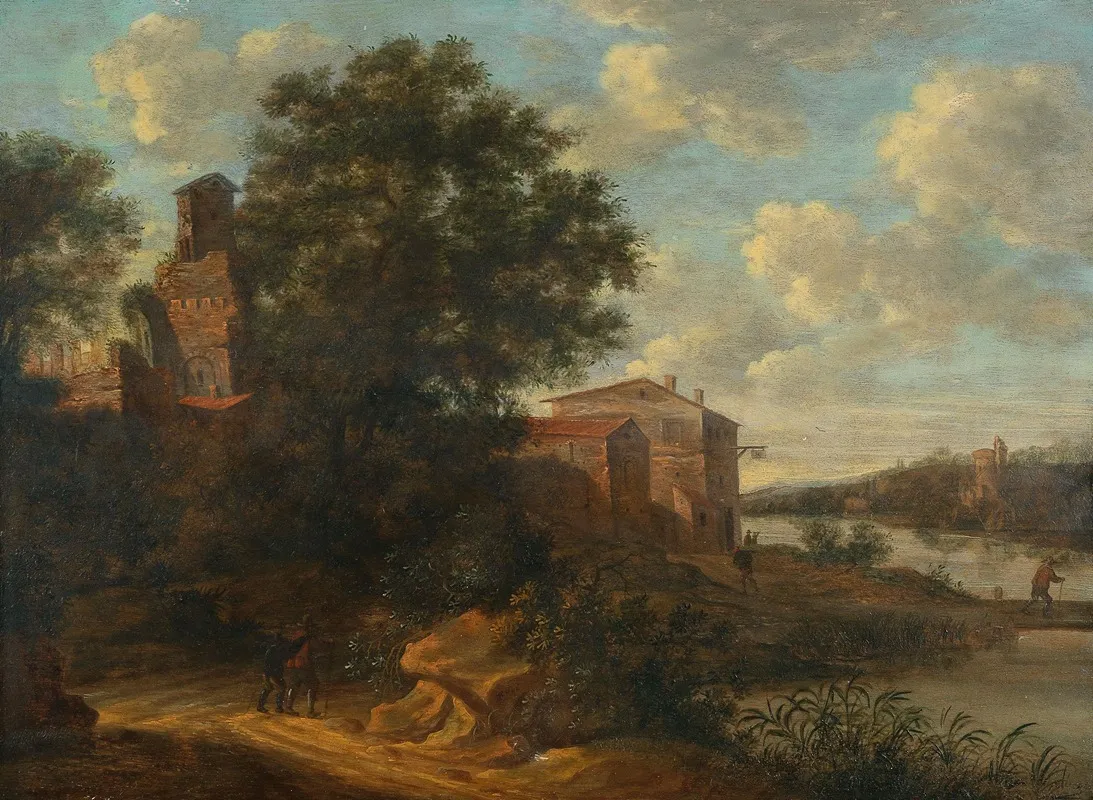 The Hague A River Landscape Wall Art by Pieter Cosijn - High-Resolution Digital Print