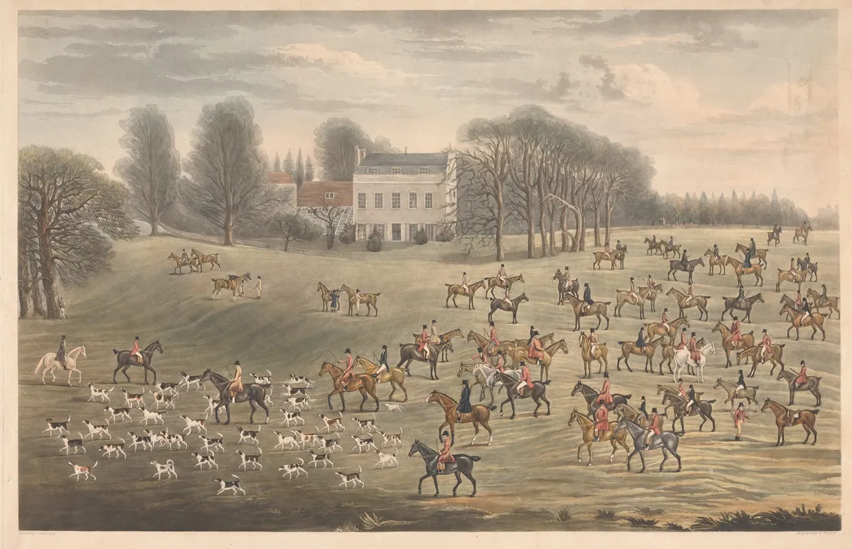 The Hampshire Hunt Wall Art by Thomas Smith - High-Resolution Digital Print