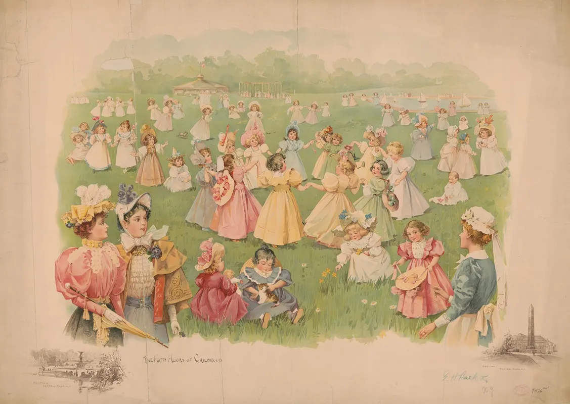 The Happy Hours Of Childhood 2 Wall Art by G. H. Buck - High-Resolution Digital Print