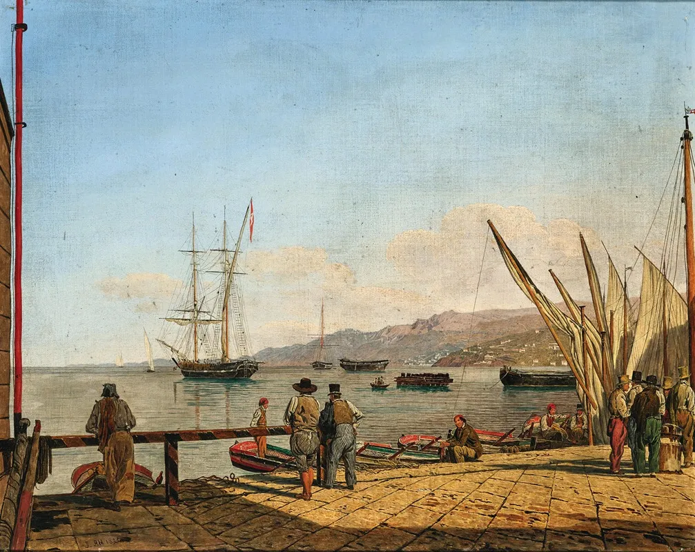 The Harbour Of Trieste 2 Wall Art by Jacob Alt - High-Resolution Digital Print