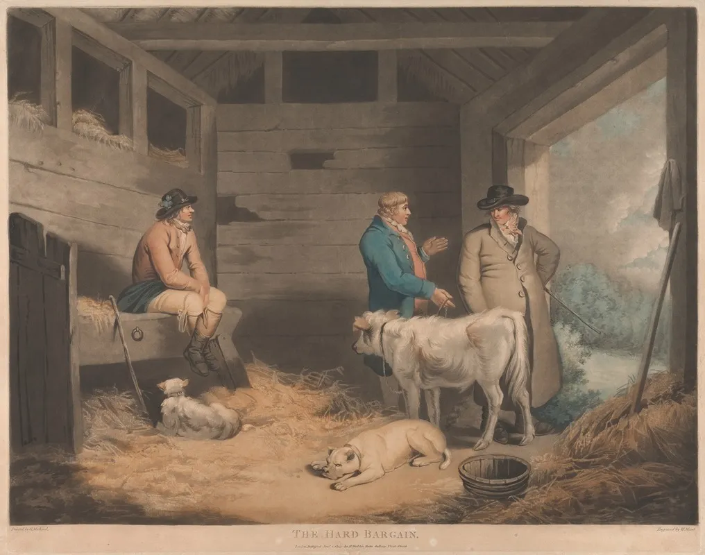 The Hard Bargain Wall Art by George Morland - High-Resolution Digital Print