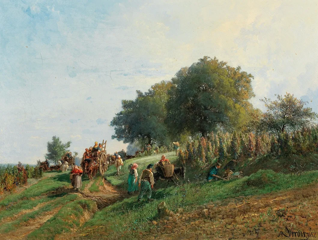The Harvest 5 Wall Art by Alexandre René Veron - High-Resolution Digital Print