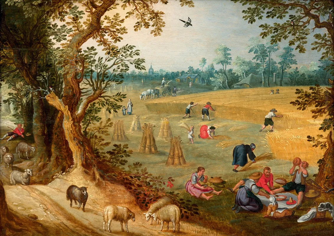 The Harvest Allegory Of Summer 2 Wall Art by Sebastien Vrancx - High-Resolution Digital Print