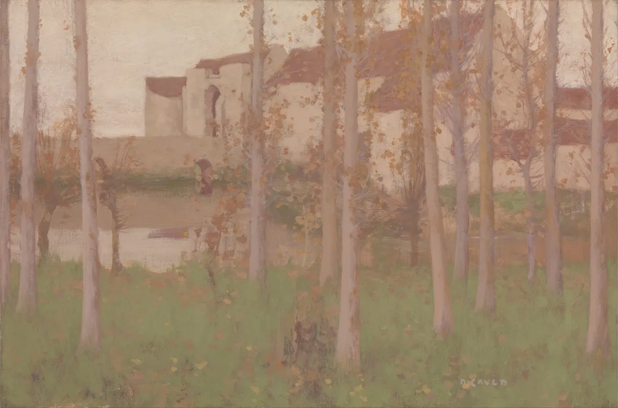 The Haunted Chateau Grez Sur Loing Wall Art by David Gauld - High-Resolution Digital Print