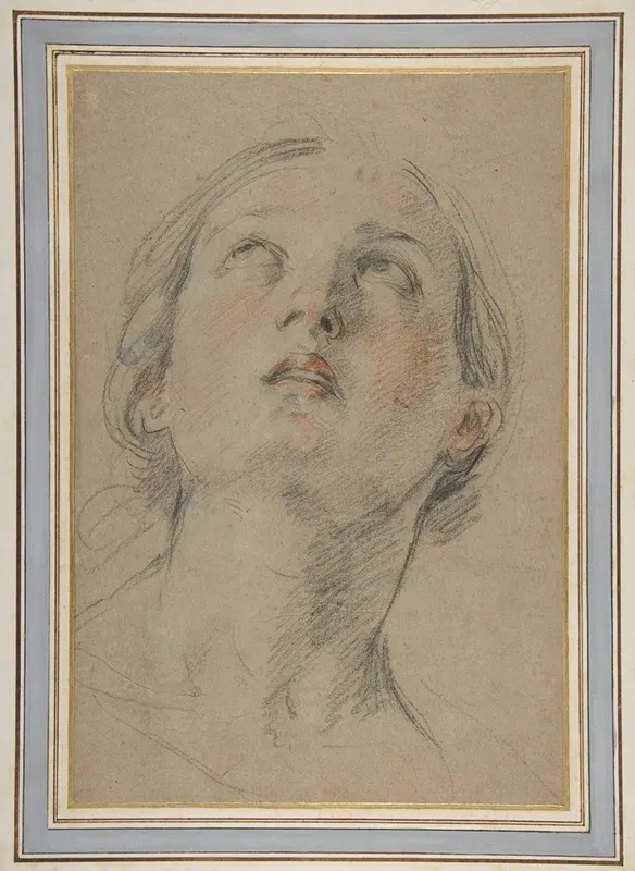 The Head Of A Woman Looking Up Judith