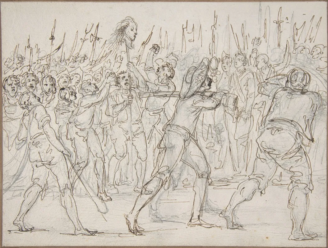 The Head Of Jean Feraud 1759 1795 A Deputy At The Convention Carried On A Pike May 21 1795