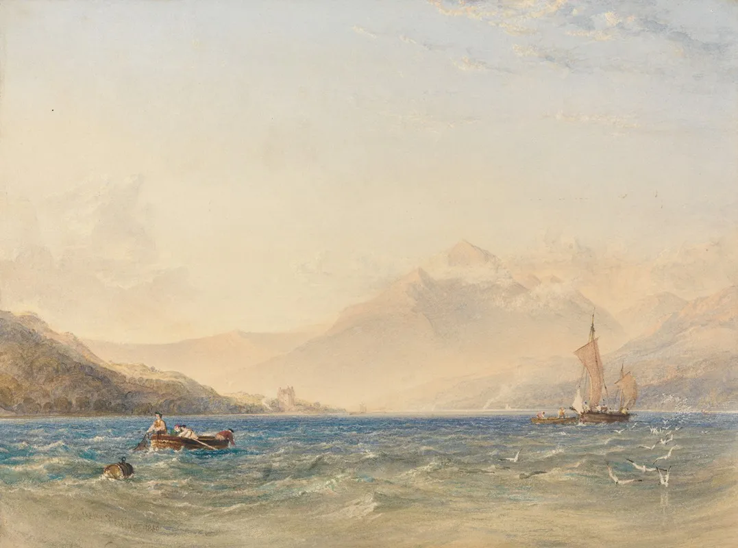 The Head Of Loch Fyne With Dindarra Castle