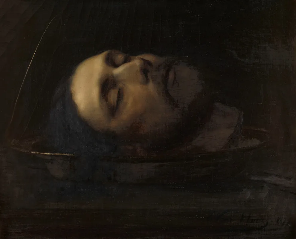 The Head Of Saint John The Baptist 3 Wall Art by Edmond Van Hove - High-Resolution Digital Print