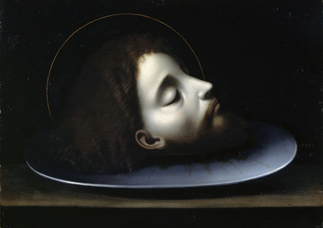 The Head Of Saint John The Baptist Wall Art by Andrea Solario (After) - High-Resolution Digital Print