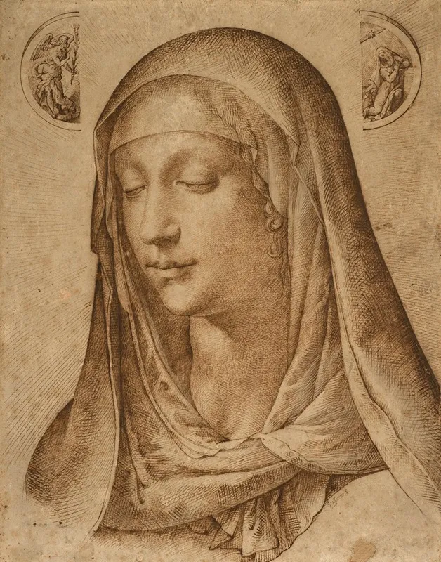 The Head Of The Virgin With The Annunciation