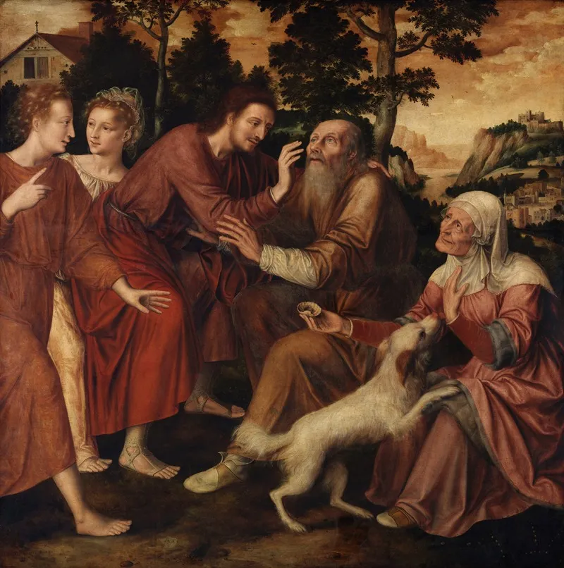 The Healing Of Tobit Wall Art by Jan Massijs - High-Resolution Digital Print