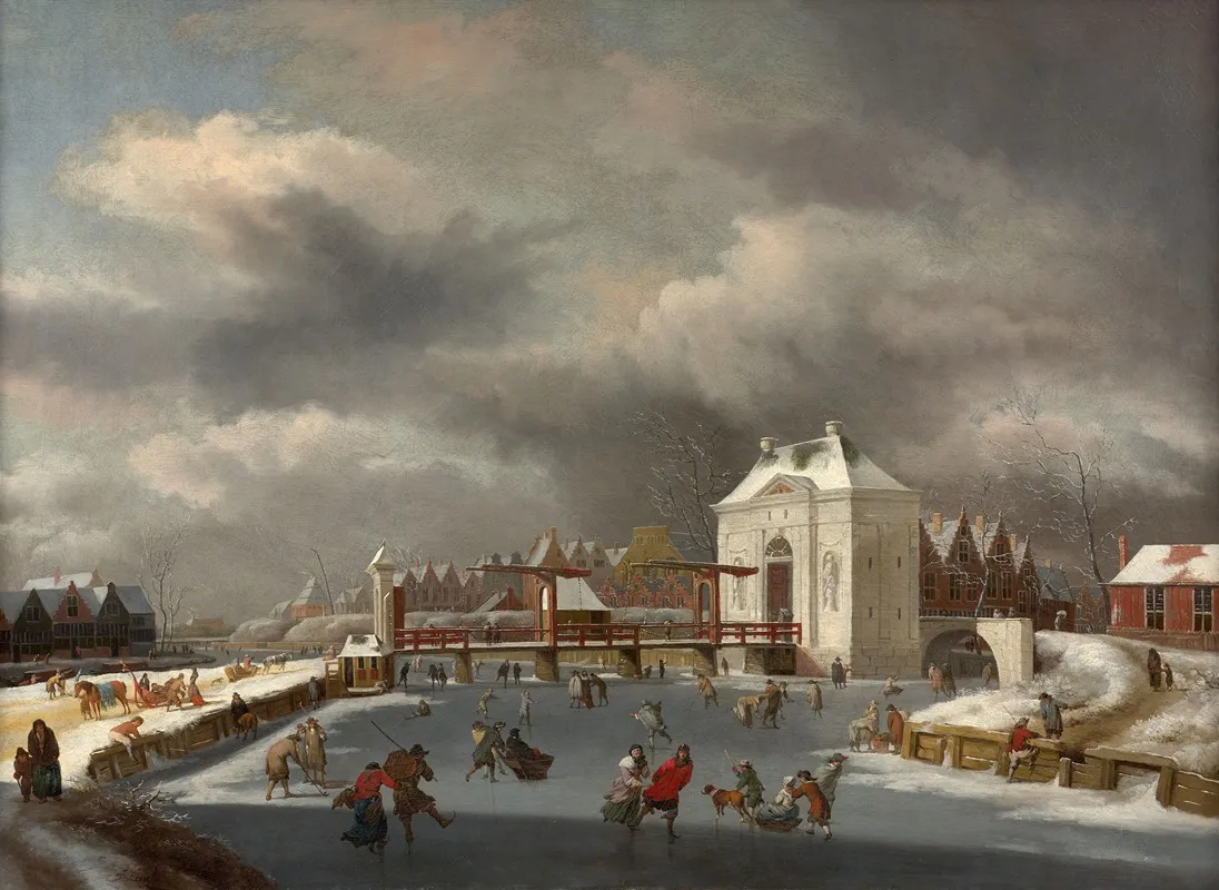 The Heiligewegpoort In Amsterdam Wall Art by Jan van Kessel - High-Resolution Digital Print