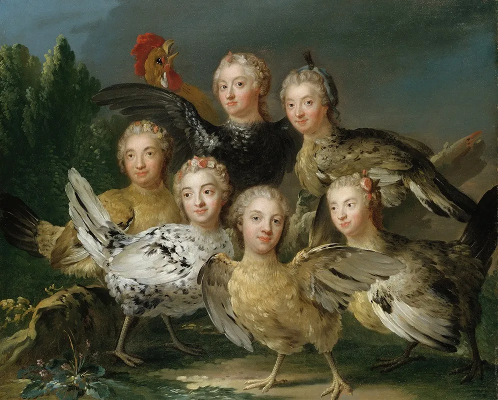 The Hen Picture Wall Art by Johan Pasch the elder - High-Resolution Digital Print