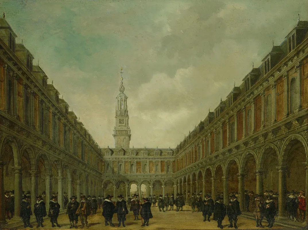 The Hendrick De Keyser Stock Exchange 2 Wall Art by Philips Vinckboons II - High-Resolution Digital Print