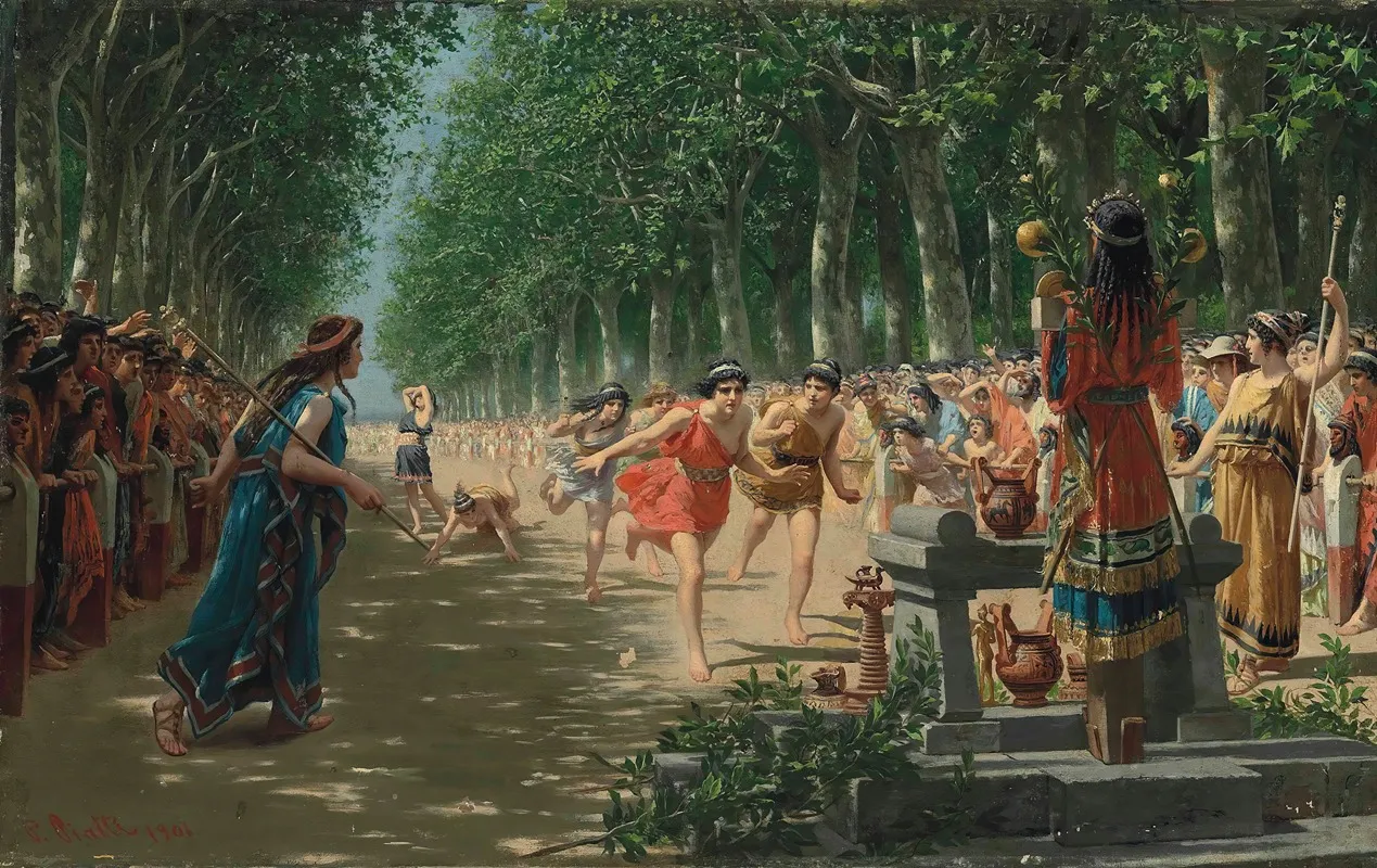 The Heraean Games Wall Art by Prospero Piatti - High-Resolution Digital Print